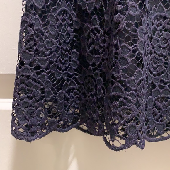 NWOT Madewell Magnolia Lace Dress in Navy - Picture 6 of 11